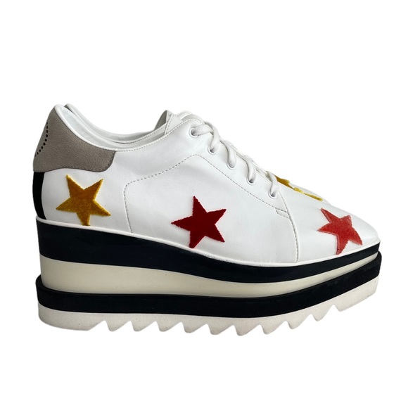 Stella McCartney Shoes - Stella McCartney Elyse Stars Velvet Platform Sneakers EU 39
